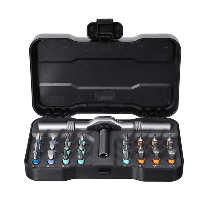 24 in 1 Multi-purpose Ratchet Wrench Screwdriver S2 Bits Tools Set DIY Household Home Repair Tools