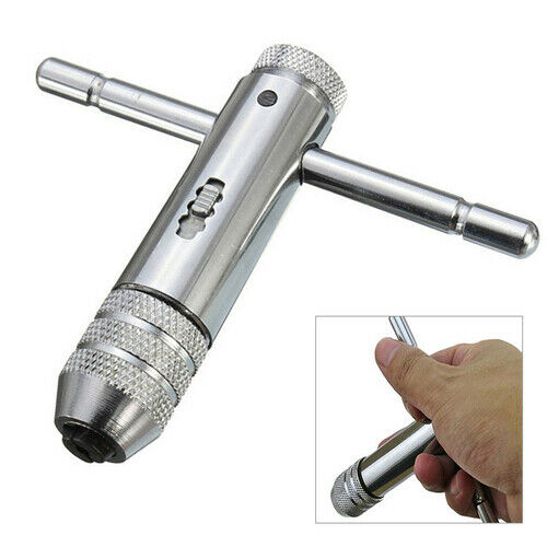 M5-M12 Adjustable T-Handle Ratchet Tap Holder Wrench Tool