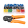 AWG23-10 Crimping Rangge 0.25 - 6.0mm2 Self Adjusting Ratcheting Ferrule Crimper Plier Tool with 800pcs Connector Terminal