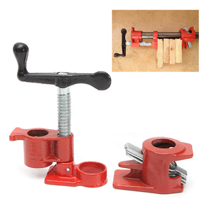 3/4 Inch Wood Gluing Pipe Clamp Set Heavy Duty Fixture Carpenter Woodworking Tools