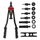M3-M12 Riveter Tool Set Riveting Nut Kit Rivet Nutsert Insert Accessories