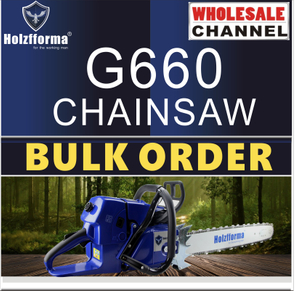 10 SAW BULK ORDER(Minimum Order Quantity 10 units) 92cc Holzfforma® Blue Thunder G660 Gasoline Chain Saws Power Head Without Guide Bar and Chain Top Quality By Farmertec All parts are For MS660 066 Chainsaw