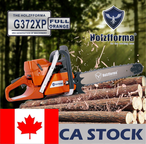 CA STOCK - 71cc Holzfforma® G372XP Gasoline Chain Saw Power Head 50mm Bore Without Guide Bar and Chain Top Quality By Farmertec All Parts Are For Husqvarna 372XP Chainsaw With Wrap Around Handle Bar 2-4 Days Delivery Time Fast Shipping For CA Customers Only