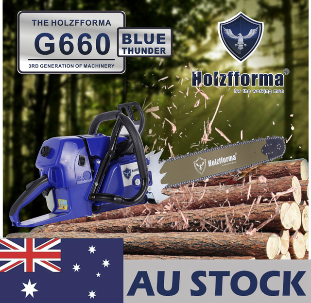 AU STOCK only to AU ADDRESS - Holzfforma® 92cc Blue Thunder G660 MS660 066 Gasoline Chain Saw Power Head Without Guide Bar and Chain 2-4 Days Delivery Time Fast Shipping For AU Customers Only