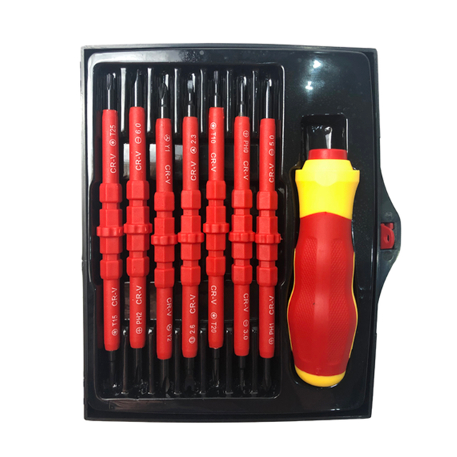 8PCS Screwdriver Bit Set For Electrical Insulated Kit Household Repair Tools