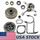 US STOCK - Crankshaft Crankcase Muffler Cylinder Gasket Grooved Ball Bearing Clutch Drum Chain Sprocket Combo For Stihl MS361 MS341 Chainsaw 2-4 Days Delivery Time Fast Shipping For US Customers Only