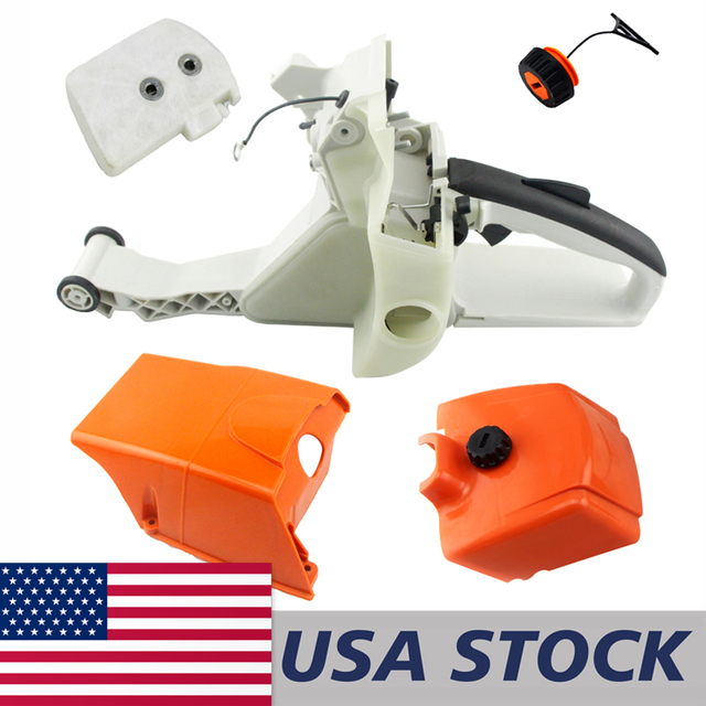 US STOCK - Rear Handle Fuel Tank Housing Air Filter Felt Cover Shroud Top Engine Cover Fuel Cap Combo For Stihl MS380 038 Chainsaw 2-4 Days Delivery Time Fast Shipping For US Customers Only