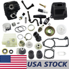 US STOCK - 44mm Cylinder Piston Kit Muffler Oil Seal Spark Plug Air Filter Starter Pulley Spring Handle Annular Buffer Plug Combo For Stihl MS260 026 Chainsaw 2-4 Days Delivery Time Fast Shipping For US Customers Only