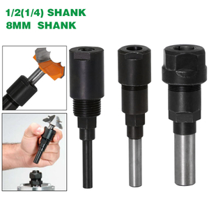 1/2'' 1/4'' 8mm Straight Shank Router Bit Collet Engraving Machine Extension Rod
