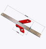 Woodworking Magnetic Center Scriber Finder 45 90 Degrees Angle Line Caliber Ruler Metric and Inch Wood Measuring Scribe Tool