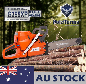 AU STOCK only to AU ADDRESS - 93.6cc Holzfforma® G395XP Gasoline Chain Saw Power Head Full Orange 56mm Bore Without Guide Bar and Chain Top Quality By Farmertec All parts are For Husqvarna 394 395 394XP 395XP Chainsaw 2-4 Days Delivery Time Fast Shipping For AU Customers Only