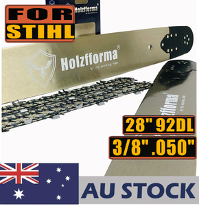 AU STOCK only to AU ADDRESS - Holzfforma® 28inch 3/8 .050 92DL Bar & Full Chisel Saw Chain Combo For Stihl Chainsaw MS360 MS361 MS362 MS380 MS390 MS440 MS441 MS460 MS461 MS660 MS661 MS650 2-4 Days Delivery Time Fast Shipping For AU Customers Only