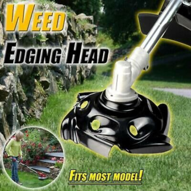 Farmertec 9.5 inches Carbon Steel Sharpener Weed Mowing Weeding Tray Trimmer Edging Head Arbor Hole Size 25.4mm(1inch) For STIHL HUSQVARNA ECHO and Many other brands