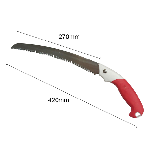 270mm (11 inch) Blade Pruning Hand Saw With Sheath For Trimming Branches Shrubs Wood Tree Garden Woodworking