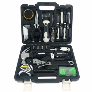 55in1 Wrench Screwdriver Scraper Knife Sleeves Pliers Torch Measuring Tape Home Repair DIY Hand Tool Kit
