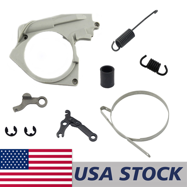 US STOCK - Chain Brake Band Spring Level Cover TensionSpring E-clip Combo For Stihl MS360 036 MS340 034 Chainsaw 2-4 Days Delivery Time Fast Shipping For US Customers Only