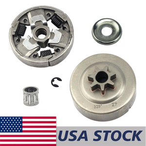 US STOCK - Chain Sprocket Clutch W-Clip Washer Needle Cage Bearing Combo For Stihl MS260 026 Chainsaw 2-4 Days Delivery Time Fast Shipping For US Customers Only