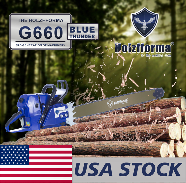 US STOCK - Holzfforma® 92CC Blue Thunder G660 MS660 066 Gasoline Chain Saw Power Head Without Guide Bar and Chain 2-4 Days Delivery Time Fast Shipping For US Customers Only