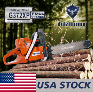 US STOCK - 71cc Holzfforma® G372XP Gasoline Chain Saw Power Head 50mm Bore Without Guide Bar and Chain Top Quality By Farmertec All Parts Are For Husqvarna 372XP Chainsaw With Wrap Around Handle Bar 2-4 Days Delivery Time Fast Shipping For US Customers Only