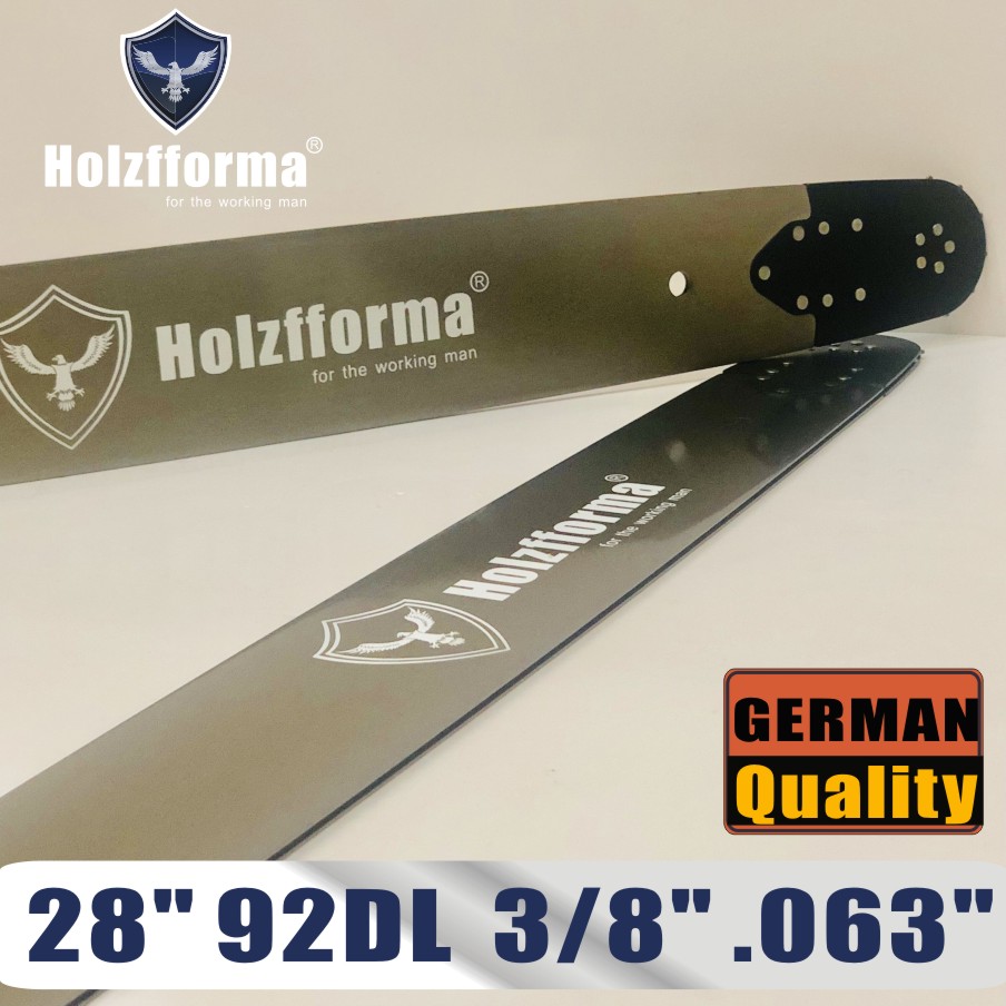 Holzfforma Pro 28 Inch Chainsaw Guide Bar – 3/8" .063" 92DL, Fits STHL 3003/D02 Mount
