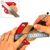 Woodworking Magnetic Center Scriber Finder 45 90 Degrees Angle Line Caliber Ruler Metric and Inch Wood Measuring Scribe Tool
