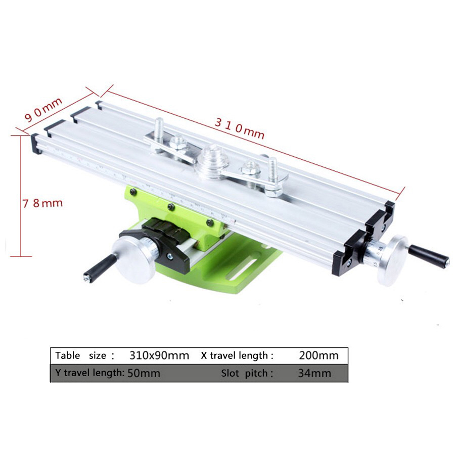 Mini Precision Milling Machine Worktable Multifunction Drill Vise Fixture Working Table
