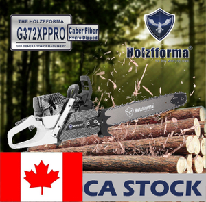 CA STOCK - 71cc Holzfforma G372XP PRO Top Grade Chainsaw With Walbro Carburetor Italy Tech Nikasil Cylinder Meteor Piston Caber Ring NGK Plug Double Bumper Strips 2-4 Days Delivery Time Fast Shipping For CA Customers Only