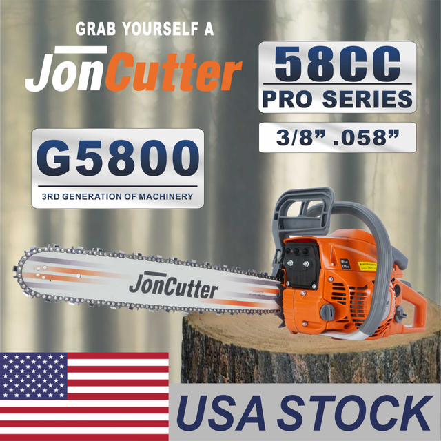 US STOCK - 58cc JonCutter Gasoline Chainsaw Power Head Without Saw Chain and Guide Bar 2-4 Days Delivery Time Fast Shipping For US Customers Only