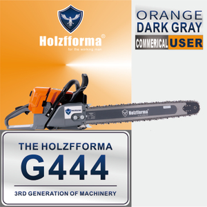 71cc Holzfforma® Orange Dark Gray G444 Gasoline Chain Saw Power Head Without Guide Bar and Chain Top Quality By Farmertec All parts are For MS440 044 Chainsaw