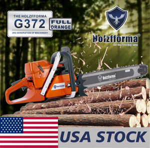 US STOCK - 71cc Holzfforma® G372 Gasoline Chain Saw Without Bar & Chain 2-4 Days Delivery Time Fast Shipping For US Customers Only