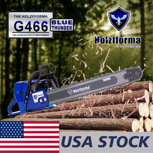 US STOCK - 76.5cc Holzfforma® Blue Thunder G466 Gasoline Chain Saw Power Head Without Guide Bar and Chain All parts are For MS460 046 Chainsaw 2-4 Days Delivery Time Fast Shipping For US Customers Only