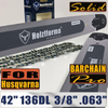 Holzfforma® Pro 42 Inch 3/8 .063 136DL Guide Bar & Saw Chain Combo For Husqvarna 61 66 266 268 272 281 288 365 372 385 390 394 395 480 562 570 575 More Chainsaw