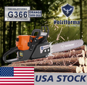 US STOCK only to AU ADDRESS -59cc Holzfforma® Orange Dark Gray G366 Gasoline Chain Saw Power Head Only Without Guide Bar and Saw Chain Parts Are For MS361 Chainsaw