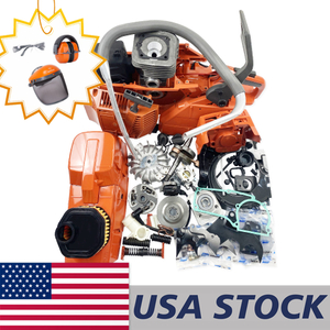 US STOCK - Farmertec Complete Aftermarket Repair Parts Kit For Holzfforma G395XP HUSQVARNA 394 395 394XP 395XP Chainsaw Engine Motor Crankcase Crankshaft Carburetor Fuel Tank Cylinder Piston Ignition Coil Muffler 2-4 Days Delivery Time Fast Shipping For US Customers Only