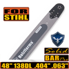 Holzfforma 48inch 404 .063 138DL Guide Bar For Stihl MS880 088 070 090 084 076 075 051 050 Chainsaw