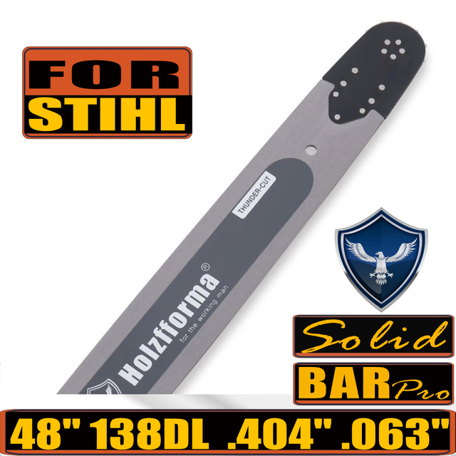 Holzfforma 48inch 404 .063 138DL Guide Bar For Stihl MS880 088 070 090 084 076 075 051 050 Chainsaw