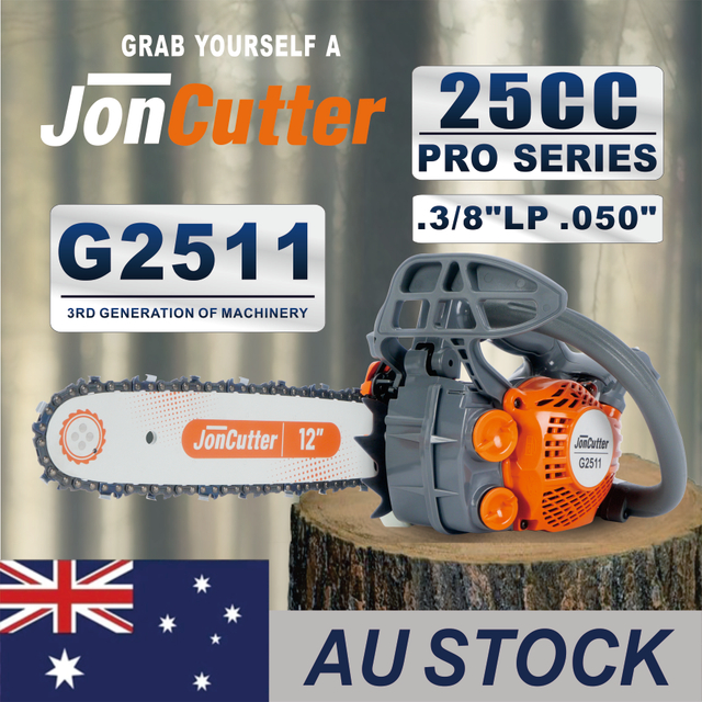 AU STOCK-25cc JonCutter G2511 Top Handle Arborist Gasoline Chainsaw Power Head With 12inch Saw Chain and Guide Bar 2-4 Days Delivery Time Fast Shipping For AU Customers Only