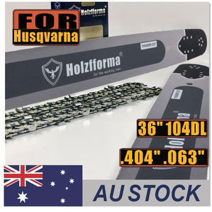 AU STOCK - Holzfforma® 36inch 104DL .404" .063" Guide Bar & Full Chisel Saw Chain Combo For Holzfforma G3120 Chainsaw 2-4 Days Delivery Time Fast Shipping For AU Customers Only