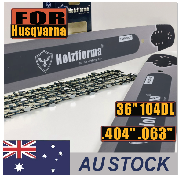 AU STOCK - Holzfforma® 36inch 104DL .404" .063" Guide Bar & Full Chisel Saw Chain Combo For Holzfforma G3120 Chainsaw 2-4 Days Delivery Time Fast Shipping For AU Customers Only