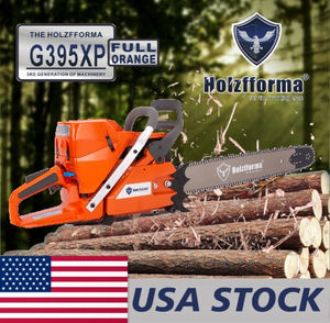 US STOCK - 93.6cc Holzfforma® G395XP Gasoline Chain Saw With Hearing Protectors Helmet Without Guide Bar & Chain 2-4 Days Delivery Time Fast Shipping For US Customers Only