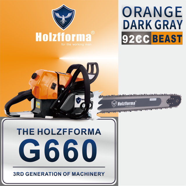 92cc Holzfforma® G660 Gasoline Chain Saw Power Head Without Guide Bar and Chain Top Quality By Farmertec All parts are For MS660 066 Chainsaw