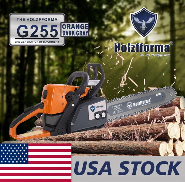 US STOCK - 45.4cc Holzfforma® G255 Gasoline Chain Saw Power Head Only Without Guide Bar and Saw Chain All Parts Are For MS250 MS230 MS210 025 023 025 Chainsaw 2-4 Days Delivery Time Fast Shipping 
