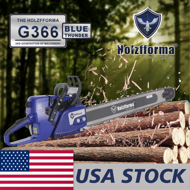 US STOCK - 59cc Holzfforma® Blue Thunder G366 Gasoline Chain Saw Power Head Only Without Guide Bar and Saw Chain Parts Are For MS361 Chainsaw 2-4 Days Delivery Time Fast Shipping For US Customers Only