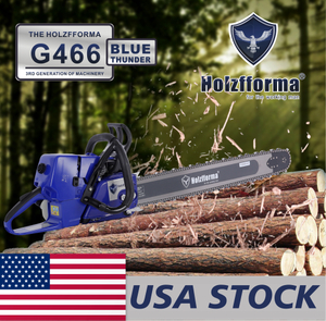 US STOCK - Holzfforma® 76.5CC Blue Thunder G466 MS460 046 Gasoline Chain Saw Power Head Without Guide Bar and Chain 2-4 Days Delivery Time Fast Shipping For US Customers Only