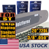 US STOCK - Holzfforma® Pro 20inch 3/8 .050 72DL Solid Guide Bar & Standard Chain & Ripping Chain & Skip Chain Combo For Stihl MS360 MS361 MS362 MS380 MS390 MS440 MS441 MS460 MS461 MS660 MS661 MS650 Chainsaw 2-4 Days Delivery Time Fast Shipping For US Customers Only