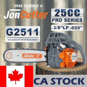 CA STOCK-25cc JonCutter G2511 Top Handle Arborist Gasoline Chainsaw Power Head With 12inch Saw Chain and Guide Bar 2-4 Days Delivery Time Fast Shipping For CA Customers Only