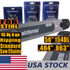 US STOCK -Holzfforma 56Inch .404" .063"154 Drive Links Solid Guide Bar Full Chisel Saw Skip Ripping Chain Combo For ST 088 MS880 070 090 084 076 075 051 050 Chainsaw 2-4 Days For US Customers Only