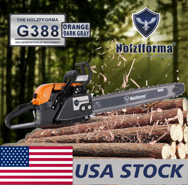US STOCK - 72cc Holzfforma® G388 Gasoline Chain Saw Power Head Only Without Guide Bar and Saw Chain All Parts Are For 038 038 AV 038 MS380 MS381 MAGNUM Chainsaw 2-4 Days Delivery Time Fast Shipping For US Customers Only