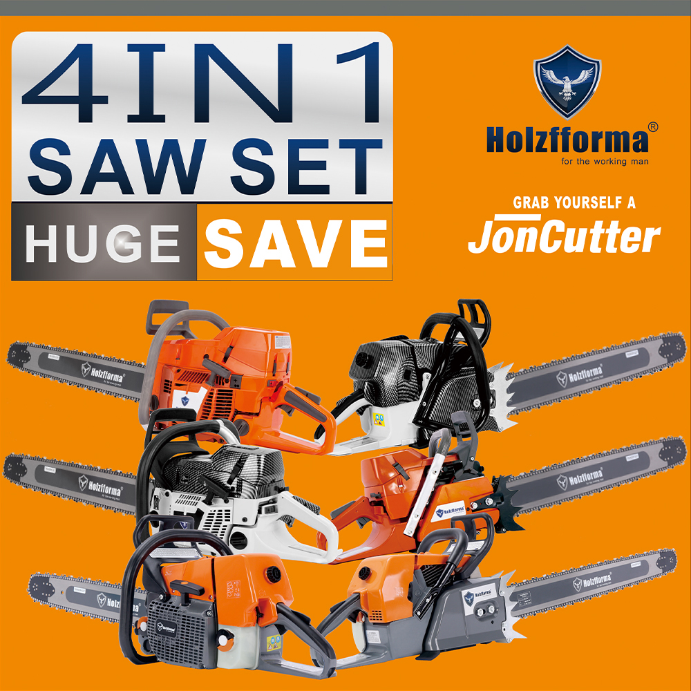 4IN1 SAW SET POWER HEAD ONLY PICK FOUR UNITS Holzfforma JonCutter Prebuilt Chain Saws G888 G660 G660PRO G466 G444 G388 G366 G255 G111 G372 G372 PRO G395 G40 G2500 G4500 G5800 Without bar and chain