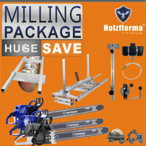 HOLZFFORMA® MILLING PACKAGE Bundle Sale Pick Your 5 Units Mill Equipments, Chainsaw,Chainsaw Mill, Auxiliary Oiler With Winch,9FT Mill Rail,Chain&Bar,High Output Oiler